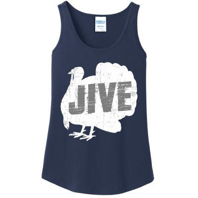 Funny Turkey Jive Thanksgiving Holiday Turkey Ladies Essential Tank