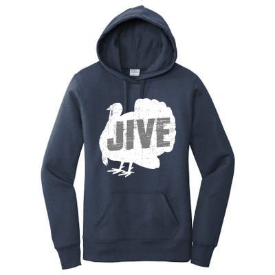 Funny Turkey Jive Thanksgiving Holiday Turkey Women's Pullover Hoodie