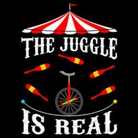 Funny The Juggle Is Real Circus Juggler Gift Idea Mm 7-Panel Snapback Hat