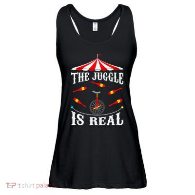 Funny The Juggle Is Real Circus Juggler Gift Idea Mm Ladies Essential Flowy Tank