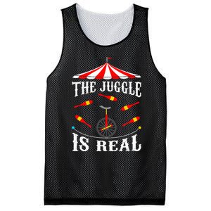 Funny The Juggle Is Real Circus Juggler Gift Idea Mm Mesh Reversible Basketball Jersey Tank