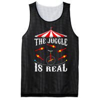 Funny The Juggle Is Real Circus Juggler Gift Idea Mm Mesh Reversible Basketball Jersey Tank