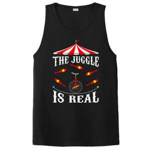 Funny The Juggle Is Real Circus Juggler Gift Idea Mm PosiCharge Competitor Tank