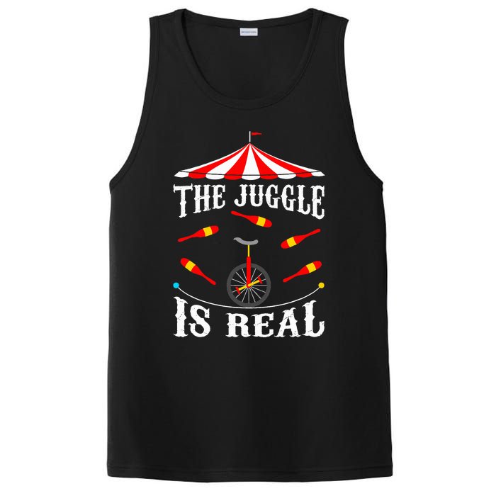 Funny The Juggle Is Real Circus Juggler Gift Idea Mm PosiCharge Competitor Tank