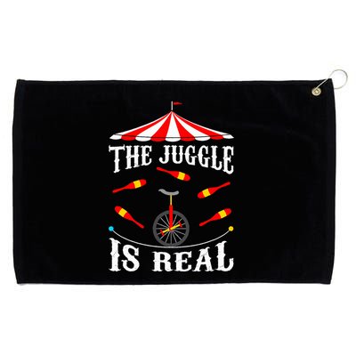Funny The Juggle Is Real Circus Juggler Gift Idea Mm Grommeted Golf Towel