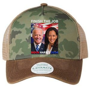 Finish The JobBiden Harris 2024 Political Tee Democrats Legacy Tie Dye Trucker Hat