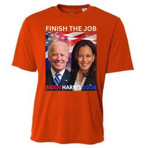 Finish The JobBiden Harris 2024 Political Tee Democrats Cooling Performance Crew T-Shirt