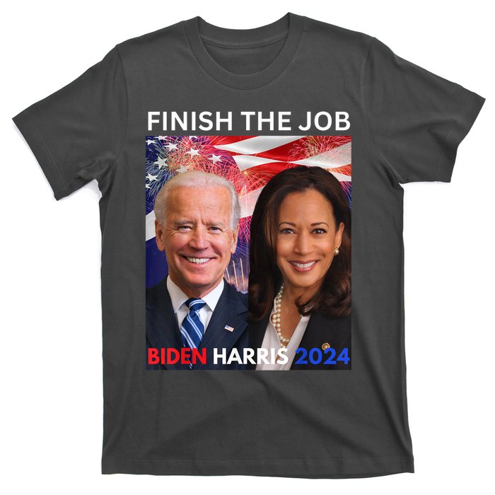 Finish The JobBiden Harris 2024 Political Tee Democrats T-Shirt