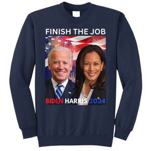 Finish The JobBiden Harris 2024 Political Tee Democrats Sweatshirt