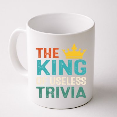 Funny The King Of Useless Trivia Day Retro Vintage Gift Coffee Mug