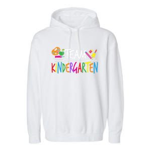 Funny Team Kindergarten Kindergarten Teacher Prek Design Gift Garment-Dyed Fleece Hoodie