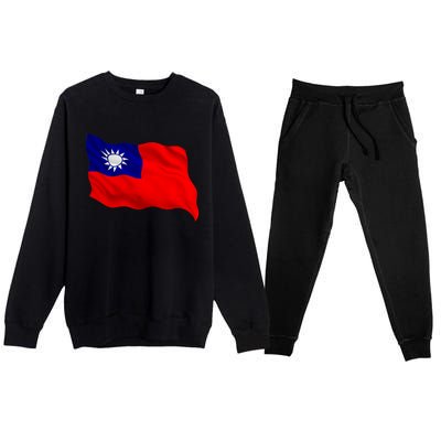 Flag Taiwanese Keep Free Taiwan Matching Family Outfits Cute Gift Premium Crewneck Sweatsuit Set