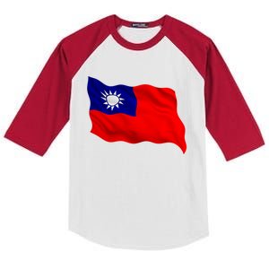 Flag Taiwanese Keep Free Taiwan Matching Family Outfits Cute Meaningful Gift Kids Colorblock Raglan Jersey