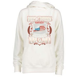 Fort Thomas Kentucky Usa Flag 4th Of July Gift Womens Funnel Neck Pullover Hood