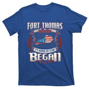 Fort Thomas Kentucky Usa Flag 4th Of July Gift T-Shirt