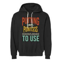 Funny Trivia Knowledge Brain Quiz Quiz Design Garment-Dyed Fleece Hoodie