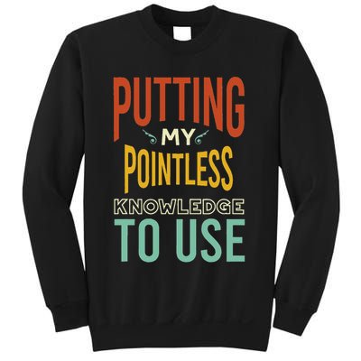 Funny Trivia Knowledge Brain Quiz Quiz Design Sweatshirt