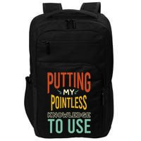Funny Trivia Knowledge Brain Quiz Quiz Design Impact Tech Backpack