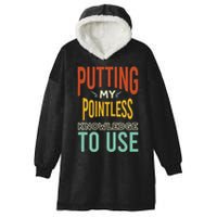 Funny Trivia Knowledge Brain Quiz Quiz Design Hooded Wearable Blanket