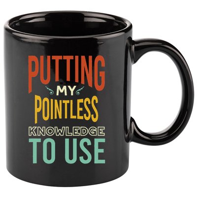 Funny Trivia Knowledge Brain Quiz Quiz Design 11oz C Handle Ceramic Mug
