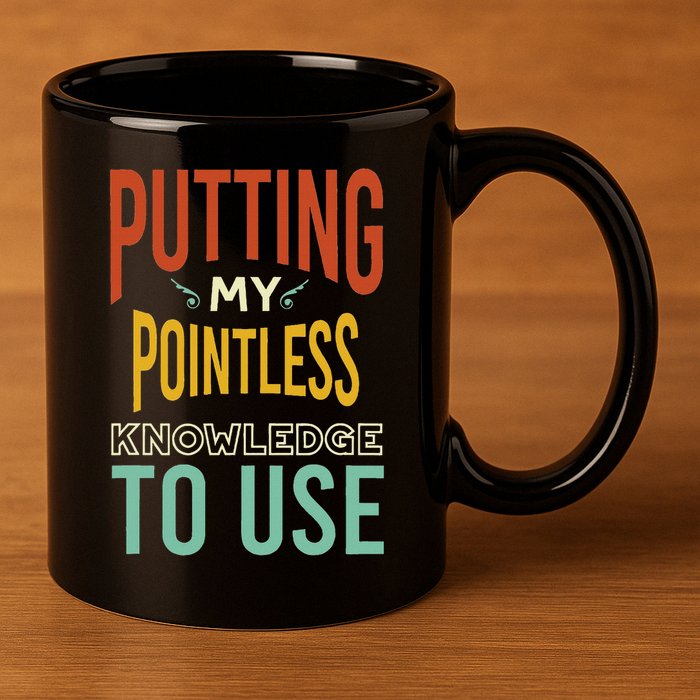 Funny Trivia Knowledge Brain Quiz Quiz Design 11oz C Handle Ceramic Mug