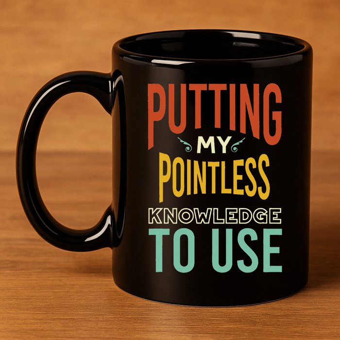 Funny Trivia Knowledge Brain Quiz Quiz Design 11oz C Handle Ceramic Mug