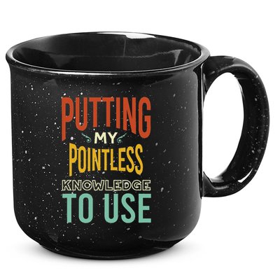 Funny Trivia Knowledge Brain Quiz Quiz Design 15oz Campfire Ceramic Mug