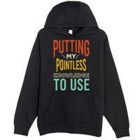 Funny Trivia Knowledge Brain Quiz Quiz Design Premium Pullover Hoodie