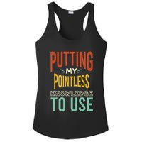 Funny Trivia Knowledge Brain Quiz Quiz Design Ladies PosiCharge Competitor Racerback Tank
