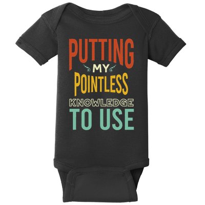 Funny Trivia Knowledge Brain Quiz Quiz Design Baby Bodysuit