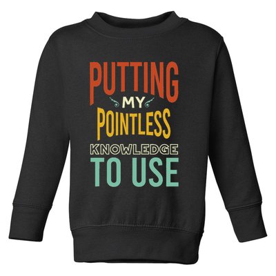 Funny Trivia Knowledge Brain Quiz Quiz Design Toddler Sweatshirt