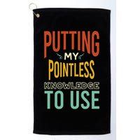 Funny Trivia Knowledge Brain Quiz Quiz Design Golf Towel