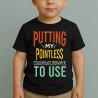 Funny Trivia Knowledge Brain Quiz Quiz Design Toddler T-Shirt