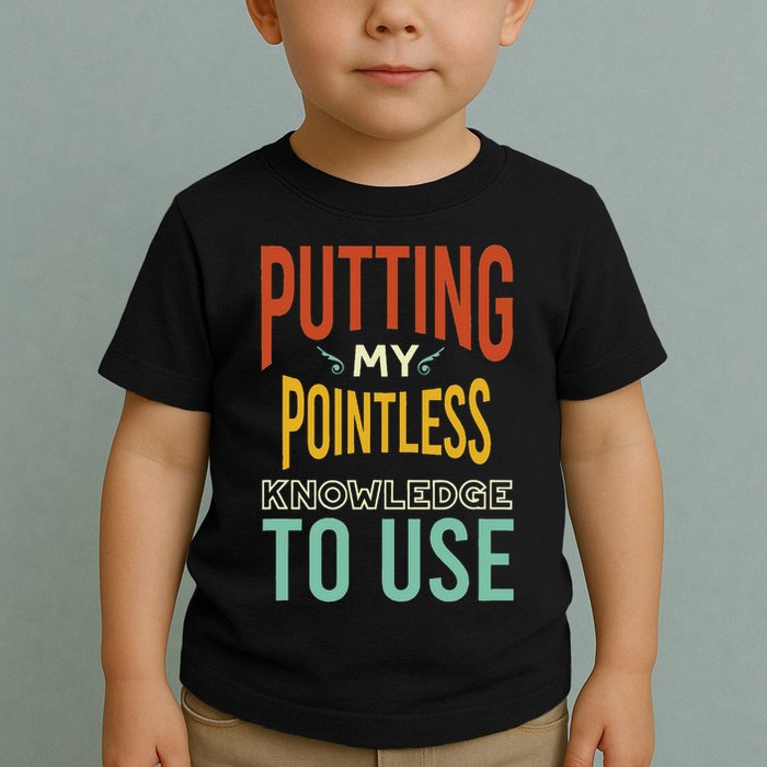 Funny Trivia Knowledge Brain Quiz Quiz Design Toddler T-Shirt