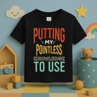 Funny Trivia Knowledge Brain Quiz Quiz Design Toddler T-Shirt