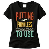 Funny Trivia Knowledge Brain Quiz Quiz Design Womens T-Shirt