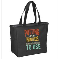 Funny Trivia Knowledge Brain Quiz Quiz Design Zip Tote Bag
