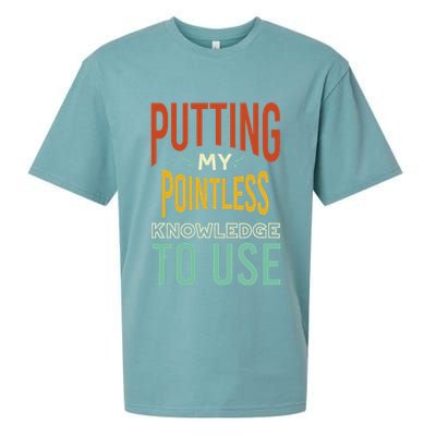 Funny Trivia Knowledge Brain Quiz Quiz Design Sueded Cloud Jersey T-Shirt