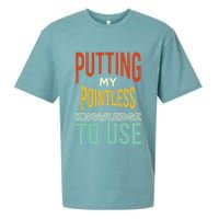 Funny Trivia Knowledge Brain Quiz Quiz Design Sueded Cloud Jersey T-Shirt