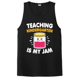 Funny Teaching Kindergarten Is My Jam For Teacher Funny Gift PosiCharge Competitor Tank