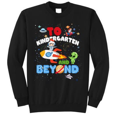 Funny To Kindergarten And Beyond Astronaut Back To School Sweatshirt