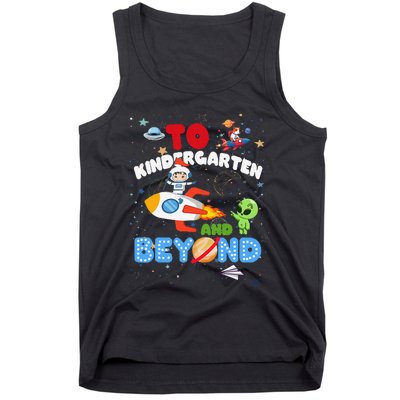 Funny To Kindergarten And Beyond Astronaut Back To School Tank Top