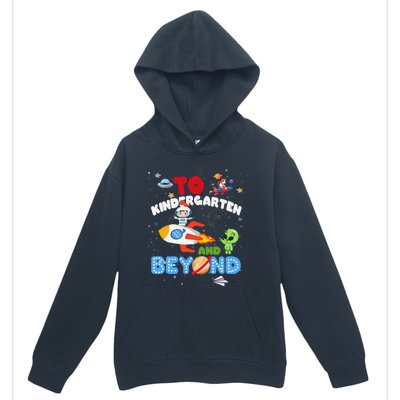 Funny To Kindergarten And Beyond Astronaut Back To School Urban Pullover Hoodie