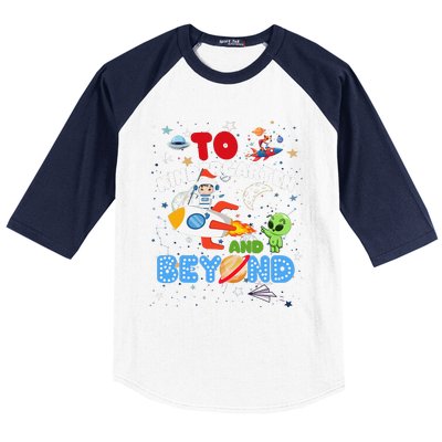 Funny To Kindergarten And Beyond Astronaut Back To School Baseball Sleeve Shirt