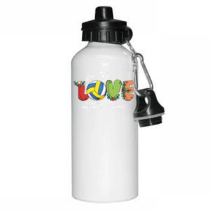 For The Love Of The Game Christmas Xcool Giftmas Volleyball Player Gift Aluminum Water Bottle