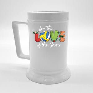 For The Love Of The Game Christmas Xcool Giftmas Volleyball Player Gift Beer Stein