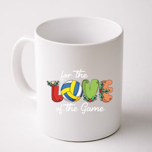 For The Love Of The Game Christmas Xcool Giftmas Volleyball Player Gift Coffee Mug