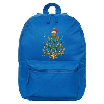 Funny Trumpet Lover Xmas Lighting Trumpet Christmas Tree Meaningful Gift 16 in Basic Backpack