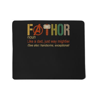 Fa Thor Like Dad Just Way Mightier Hero Limited Design 20s Mousepad