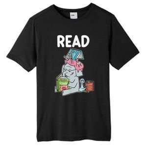 Funny Teacher Library Read Book Club Piggie Elephant Pigeons Tall Fusion ChromaSoft Performance T-Shirt